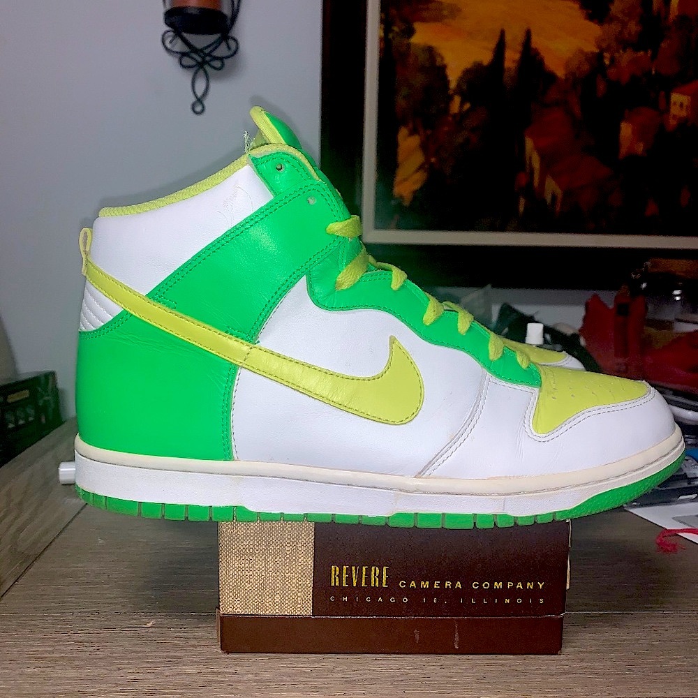 Nike Dunk High Premium White - 309432-171 Neon Panda Rare